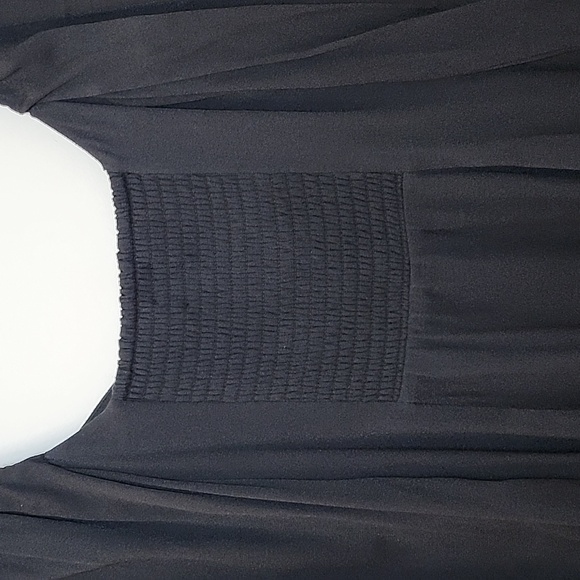 Aritzia Wilfred Novella Mini Slit Dress Elegant Black Women's Dress Sz 8 - Picture 14 of 16